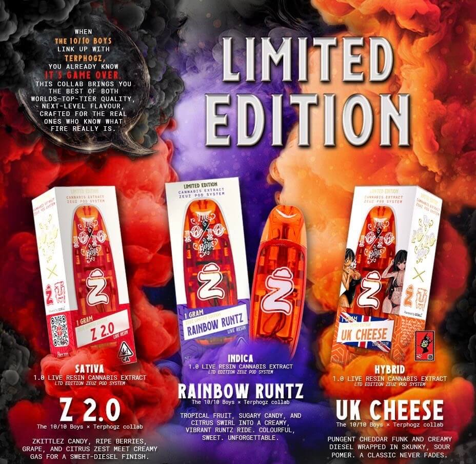 10/10 Boys X Terphogz – 1 Gram Live Resin Kit